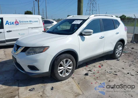 2016 Nissan Rogue Sv z USA, uszkodzony, nr VIN KNMAT2MV9GP655532